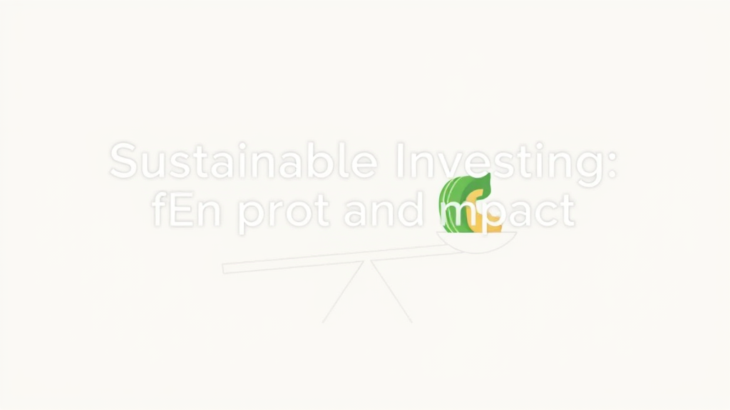 Sustainable Investing: Balancing Profits and Environmental Impact